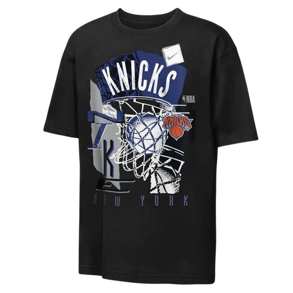 New York Knicks Childrens/Kids Nike T-Shirt / Black